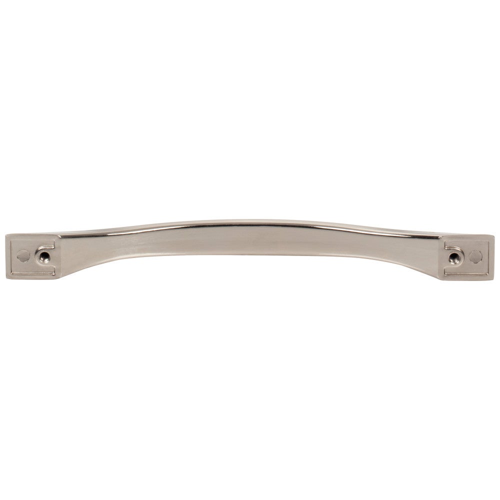 96 mm Center-to-Center Satin Nickel Flared Philip Cabinet Pull