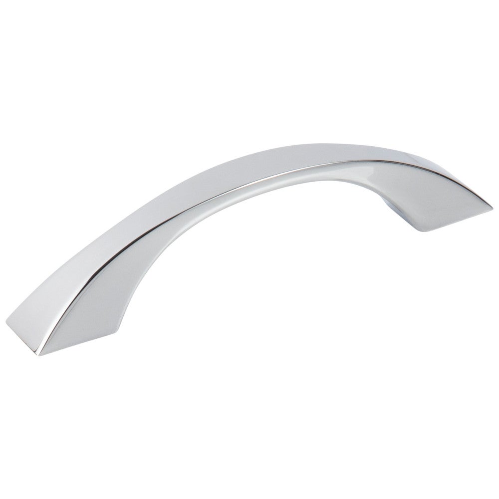 96 mm Center-to-Center Satin Nickel Flared Philip Cabinet Pull