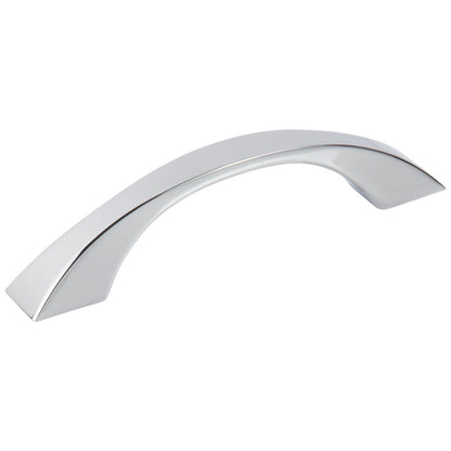 96 mm Center-to-Center Satin Nickel Flared Philip Cabinet Pull