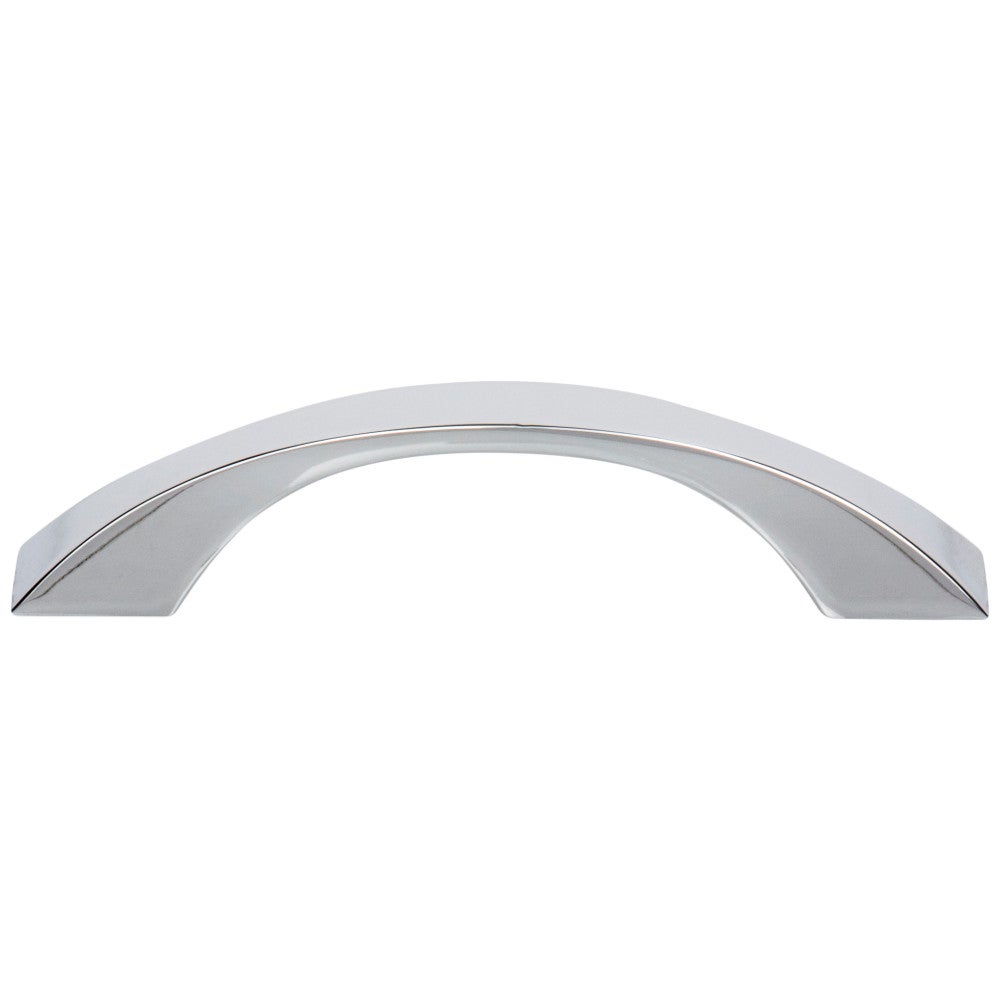 96 mm Center-to-Center Satin Nickel Flared Philip Cabinet Pull
