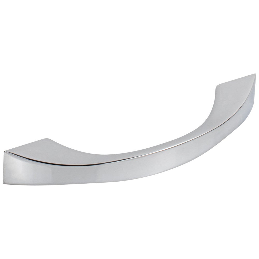 96 mm Center-to-Center Satin Nickel Flared Philip Cabinet Pull