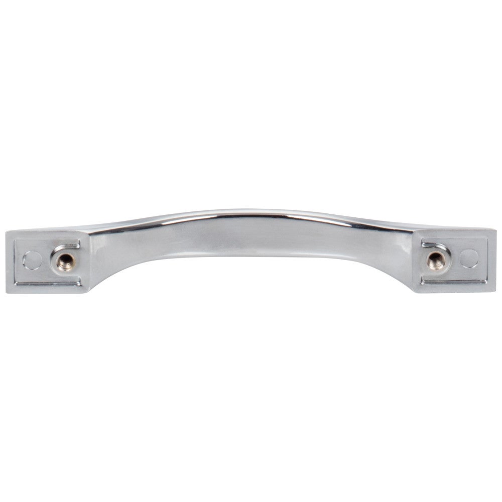 96 mm Center-to-Center Satin Nickel Flared Philip Cabinet Pull