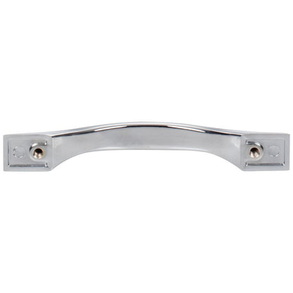 96 mm Center-to-Center Satin Nickel Flared Philip Cabinet Pull