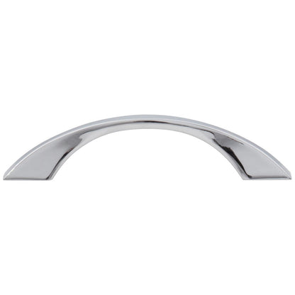 96 mm Center-to-Center Satin Nickel Flared Philip Cabinet Pull