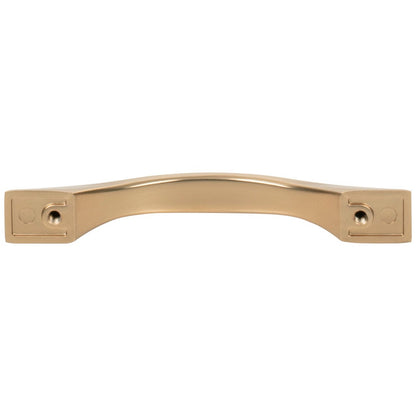 96 mm Center-to-Center Satin Nickel Flared Philip Cabinet Pull