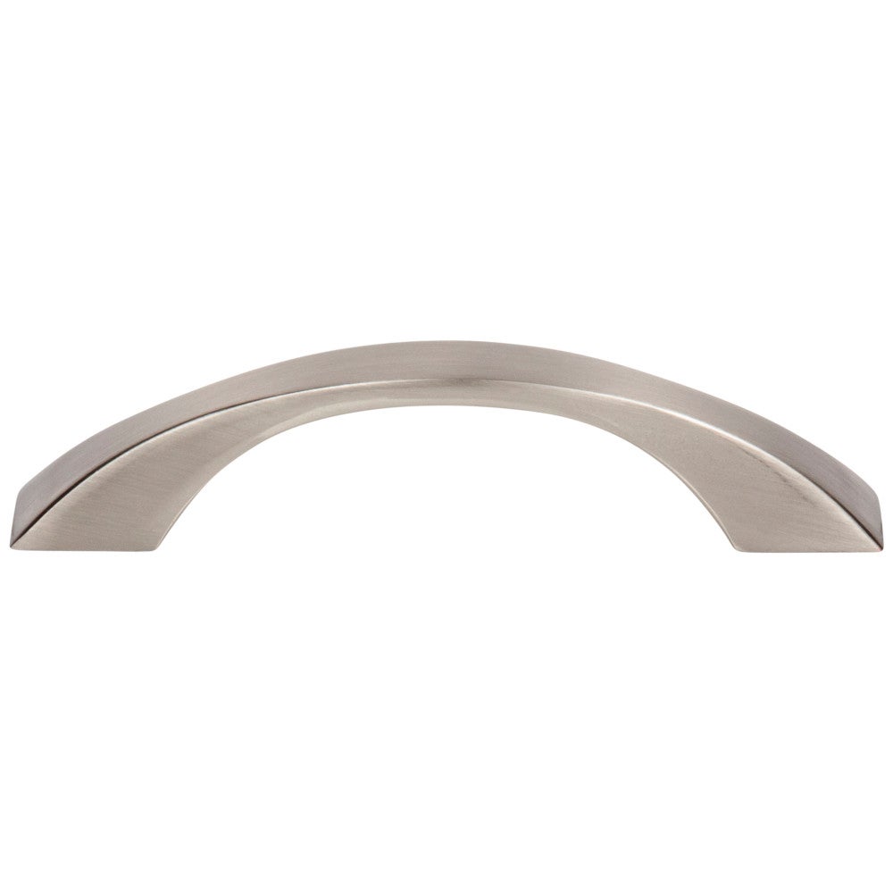 96 mm Center-to-Center Satin Nickel Flared Philip Cabinet Pull