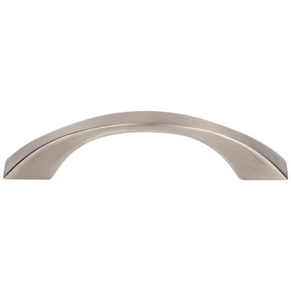 96 mm Center-to-Center Satin Nickel Flared Philip Cabinet Pull