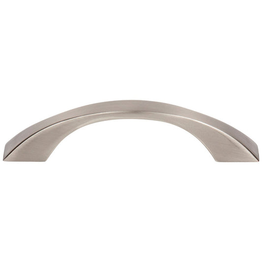 96 mm Center-to-Center Satin Nickel Flared Philip Cabinet Pull