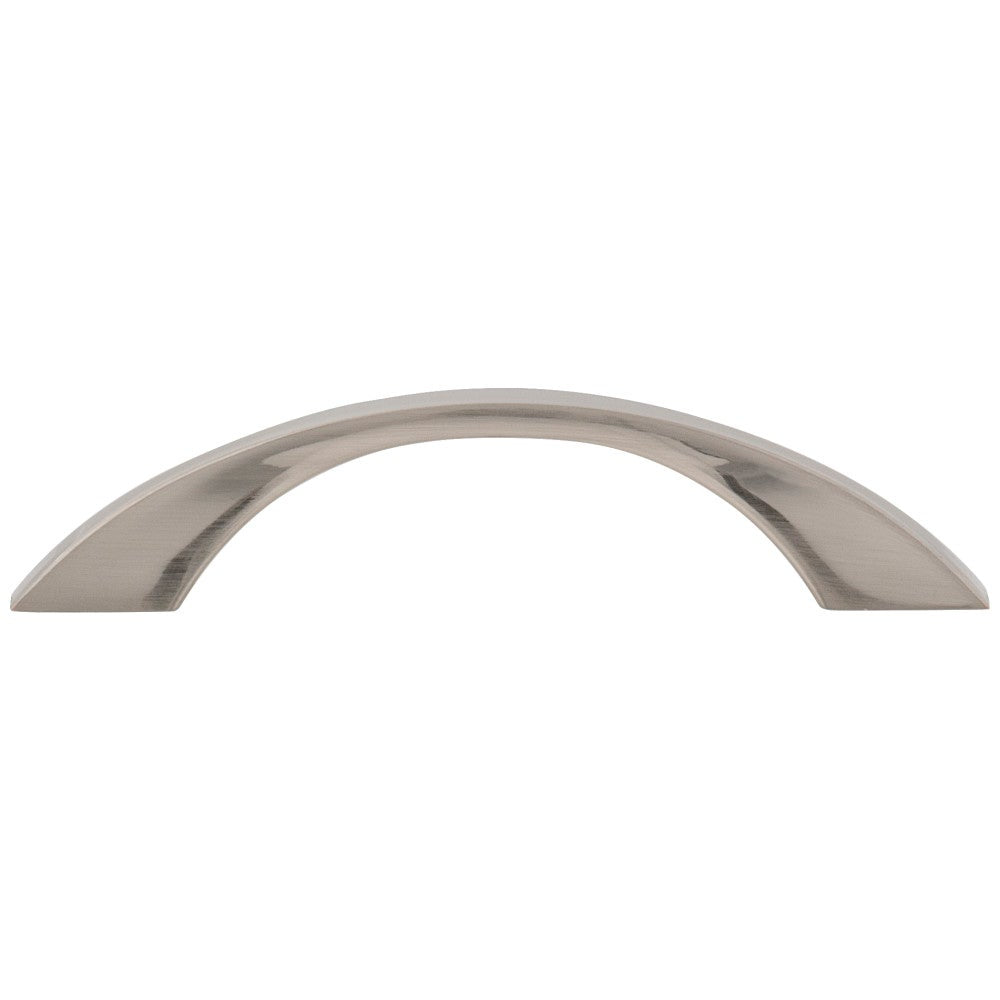 96 mm Center-to-Center Satin Nickel Flared Philip Cabinet Pull