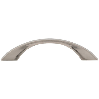 96 mm Center-to-Center Satin Nickel Flared Philip Cabinet Pull