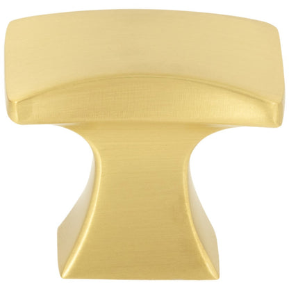 1-1/4" Overall Length Satin Nickel Flared Philip Cabinet Knob