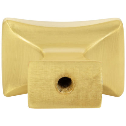 1-1/4" Overall Length Satin Nickel Flared Philip Cabinet Knob