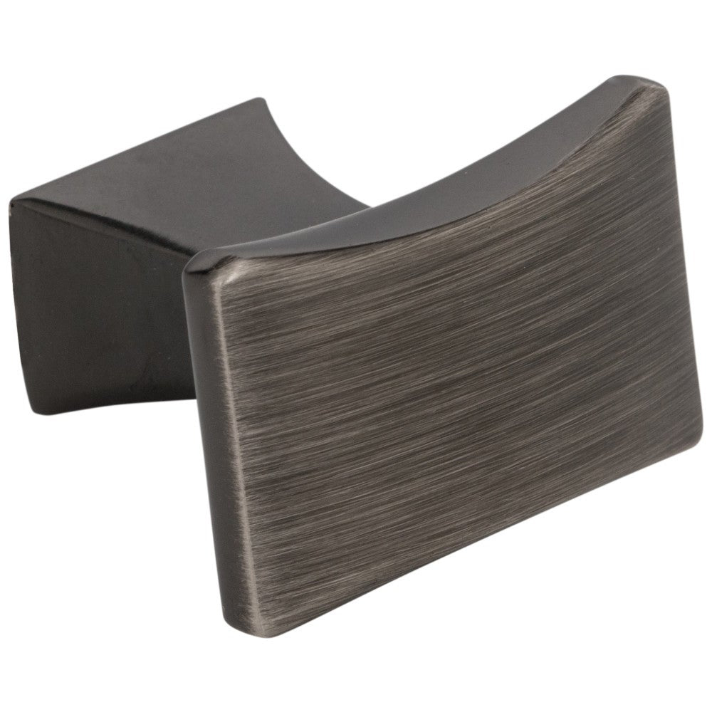 1-1/4" Overall Length Satin Nickel Flared Philip Cabinet Knob