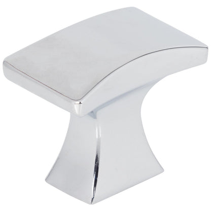 1-1/4" Overall Length Satin Nickel Flared Philip Cabinet Knob