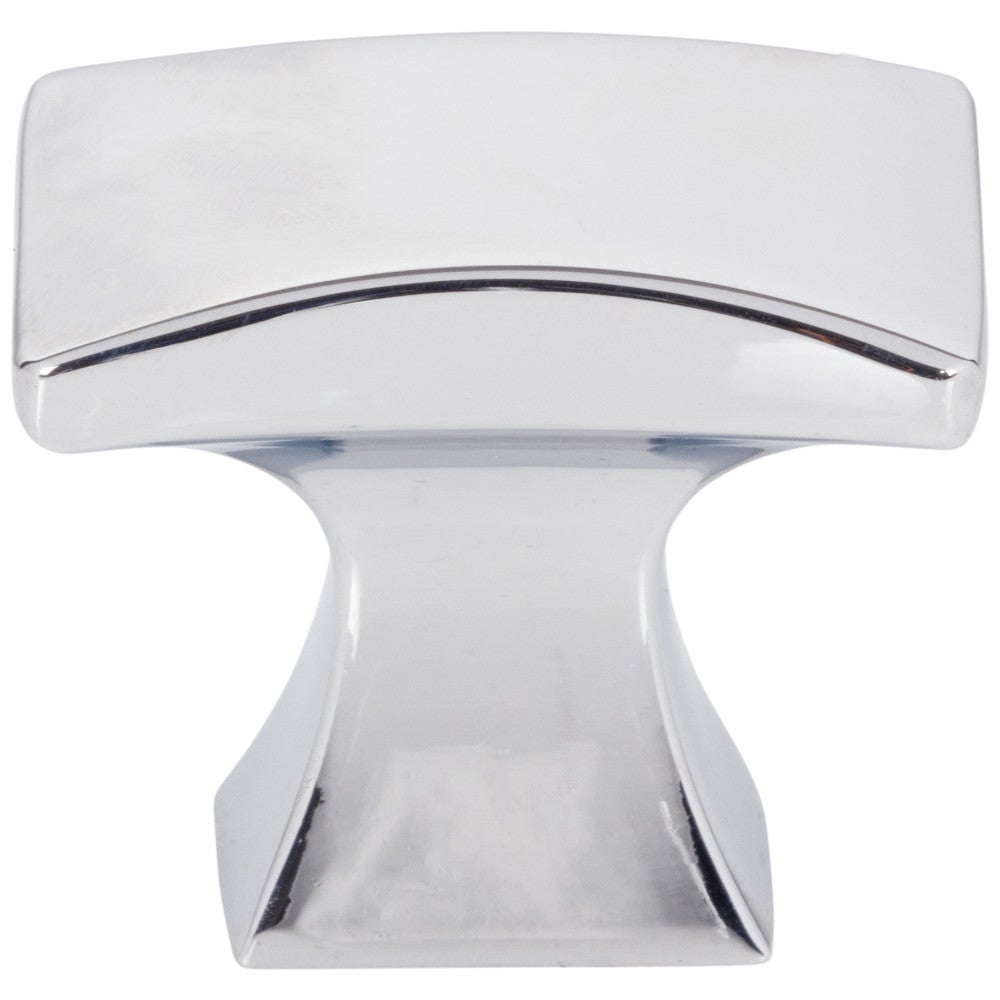 1-1/4" Overall Length Satin Nickel Flared Philip Cabinet Knob