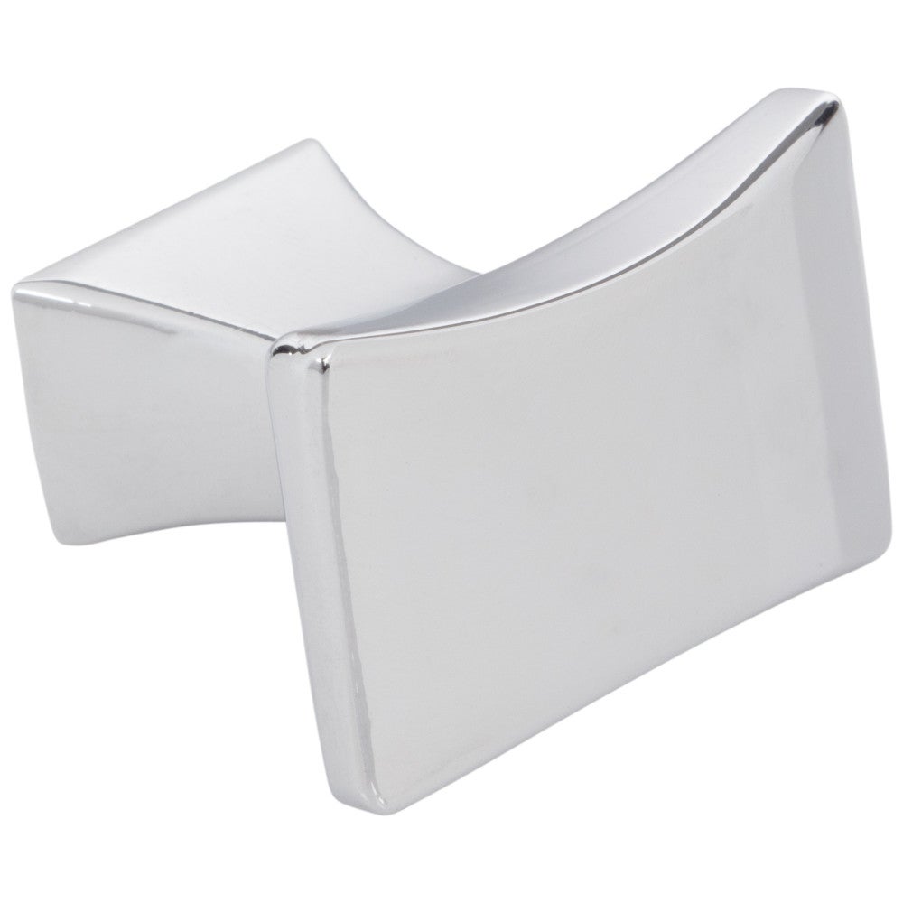 1-1/4" Overall Length Satin Nickel Flared Philip Cabinet Knob