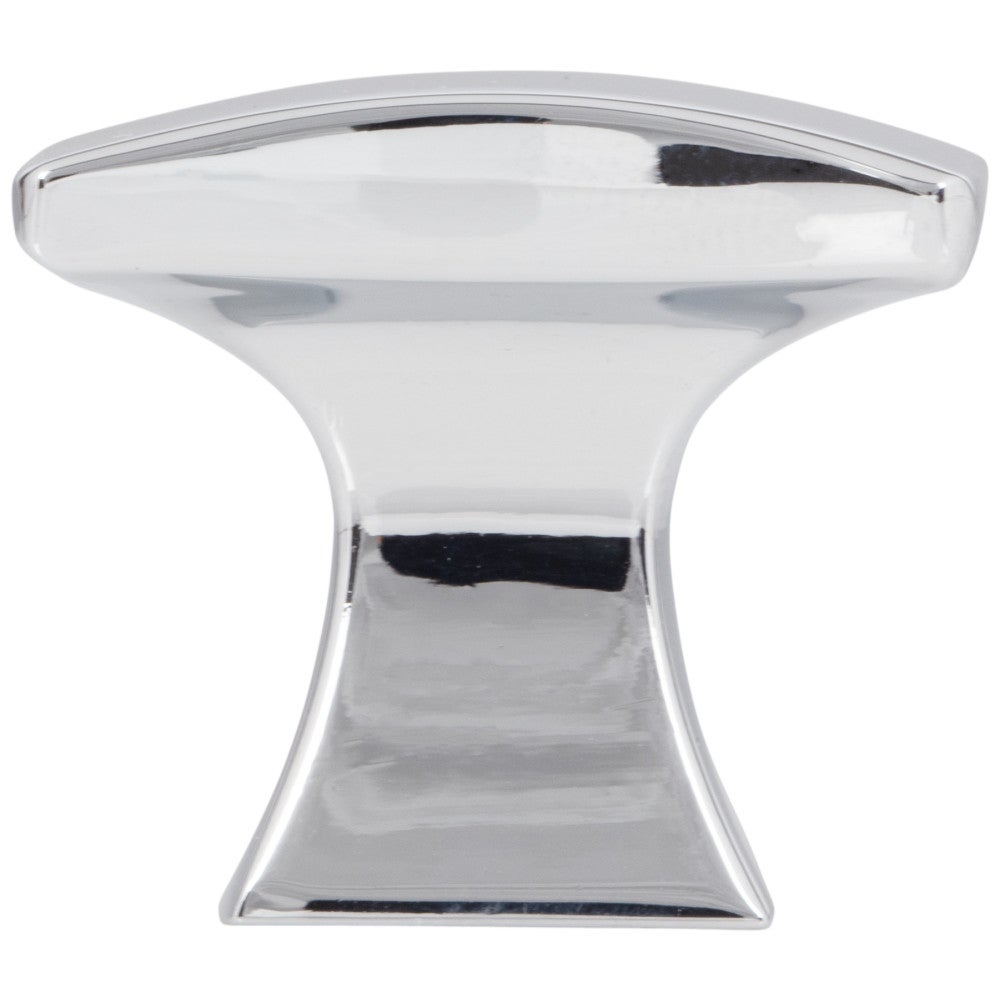 1-1/4" Overall Length Satin Nickel Flared Philip Cabinet Knob