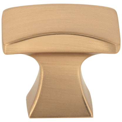 1-1/4" Overall Length Satin Nickel Flared Philip Cabinet Knob