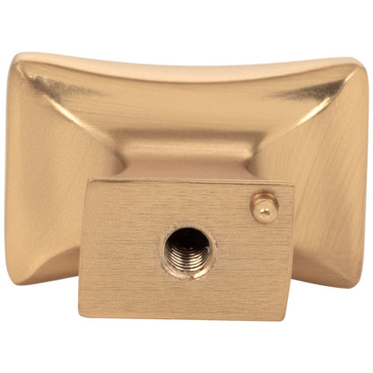 1-1/4" Overall Length Satin Nickel Flared Philip Cabinet Knob