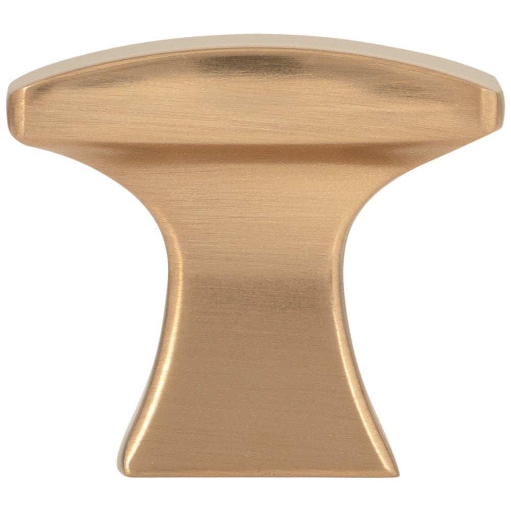 1-1/4" Overall Length Satin Nickel Flared Philip Cabinet Knob