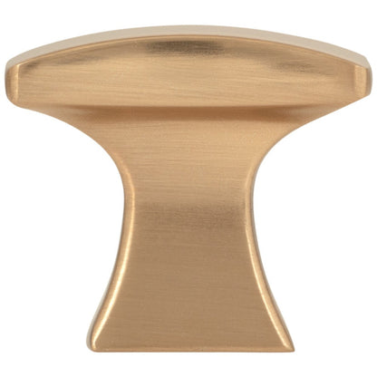 1-1/4" Overall Length Satin Nickel Flared Philip Cabinet Knob