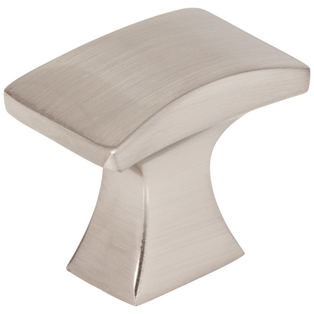 1-1/4" Overall Length Satin Nickel Flared Philip Cabinet Knob