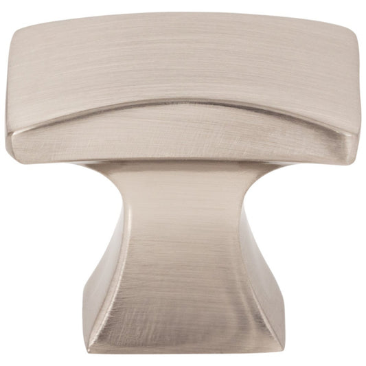 1-1/4" Overall Length Satin Nickel Flared Philip Cabinet Knob