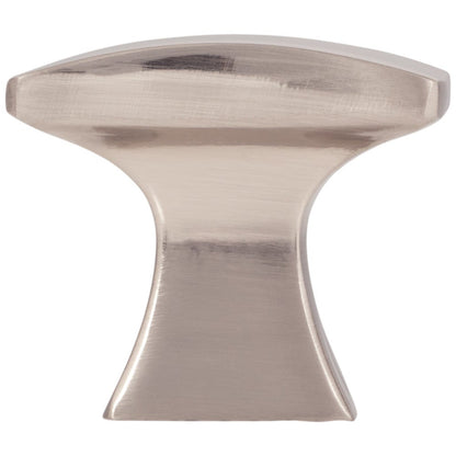 1-1/4" Overall Length Satin Nickel Flared Philip Cabinet Knob