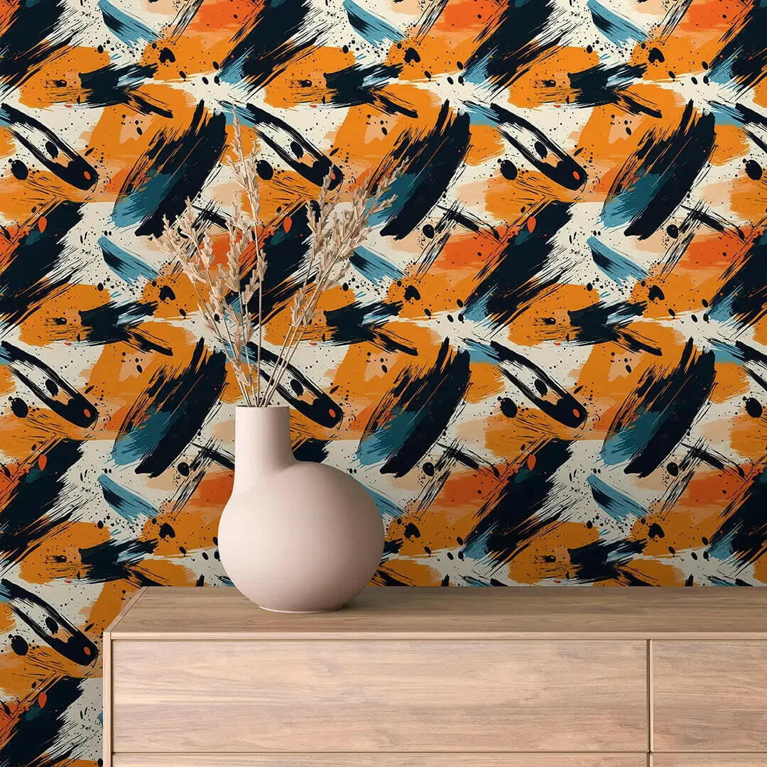 Kinetic Energy Abstract Mural