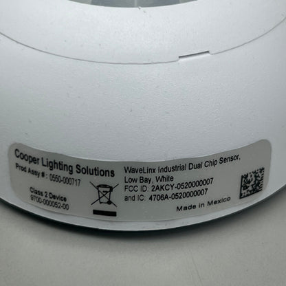 COOPER LIGHTING SOLUTIONS WaveLinx Outdoor & Industrial Duel Chip Sensor WIA—WH White