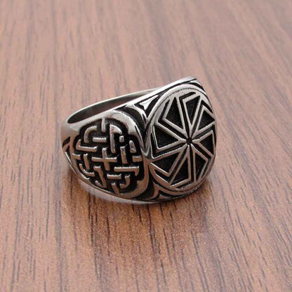 Personalized Viking Ring - Retro Nordic Men's Titanium Steel Ring