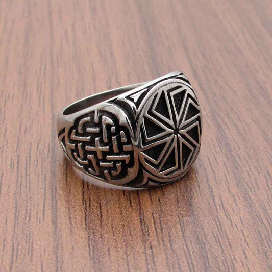 Personalized Viking Ring - Retro Nordic Men's Titanium Steel Ring