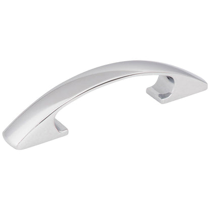 3" Center-to-Center Satin Nickel Arched Strickland Cabinet Pull