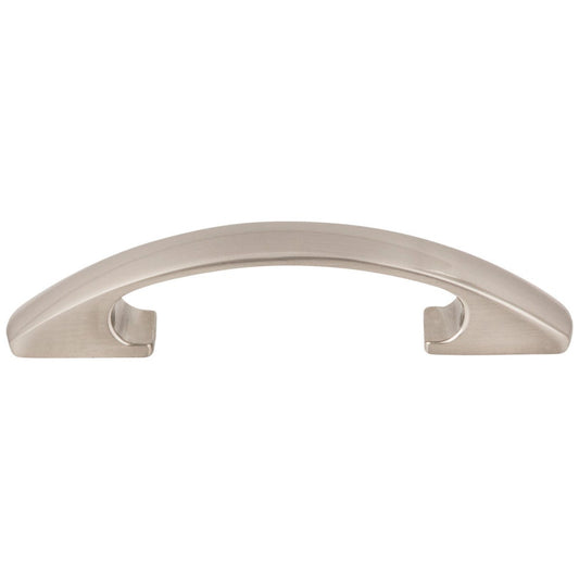 3" Center-to-Center Satin Nickel Arched Strickland Cabinet Pull