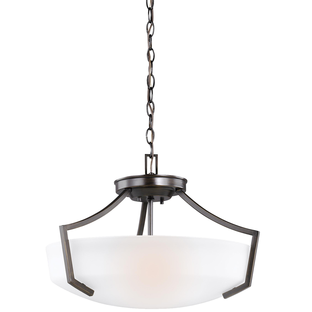Hanford 3-Light Semi Flush Mount