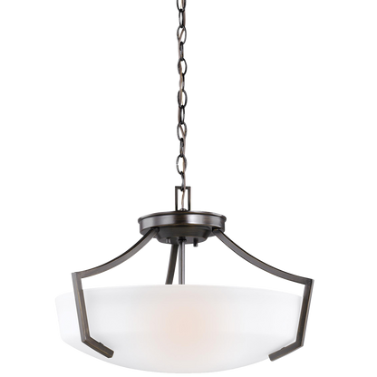 Hanford 3-Light Semi Flush Mount