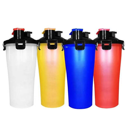 2 in 1 Dog Drinking Water Bottle with Bowls | Family Pet | Kitchen + Metal