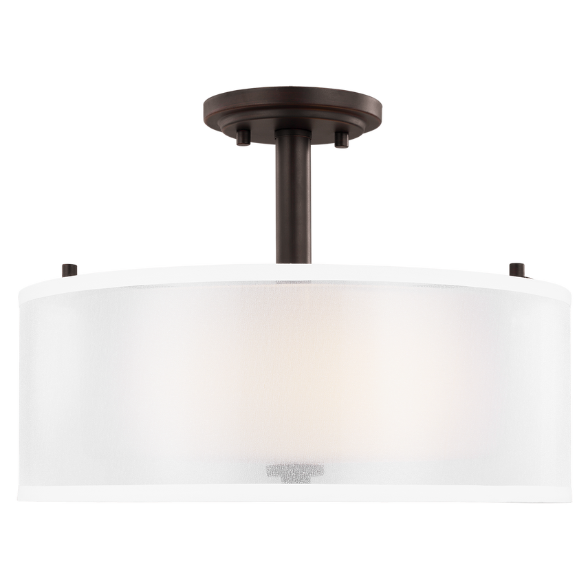 Elmwood Park 2-Light Semi Flush Mount