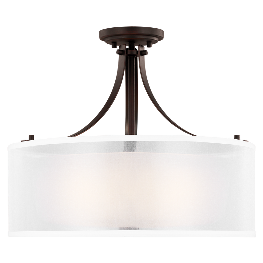 Elmwood Park 3-Light Semi Flush Mount