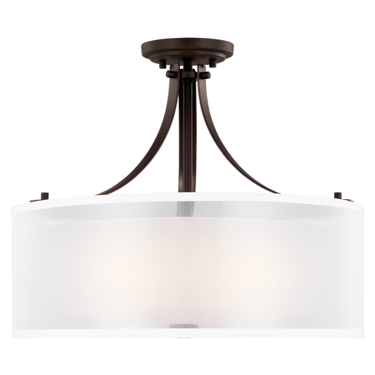 Elmwood Park 3-Light Semi Flush Mount