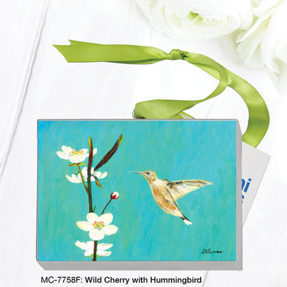 Wild Cherry with Hummingbird, Mini Canvas (MC-7758F)