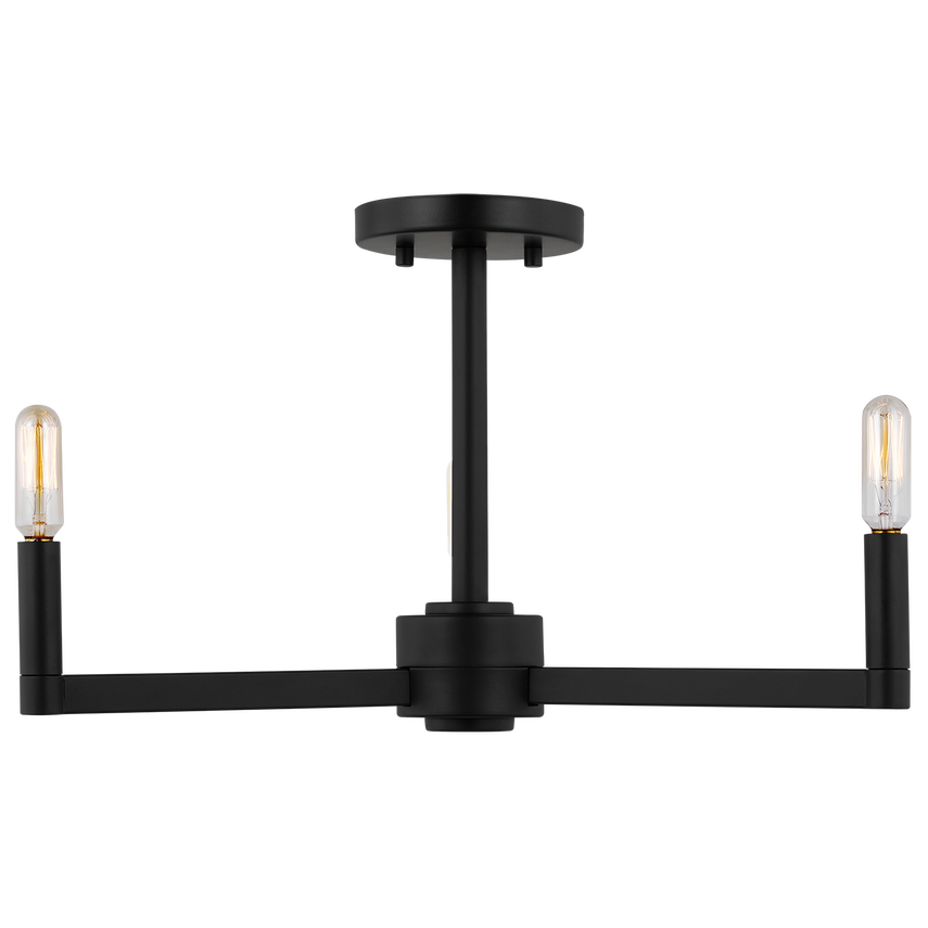 Fullton Three Light Semi-Flush Mount