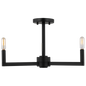 Fullton Three Light Semi-Flush Mount