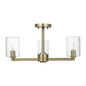 Fullton Three Light Semi-Flush Mount