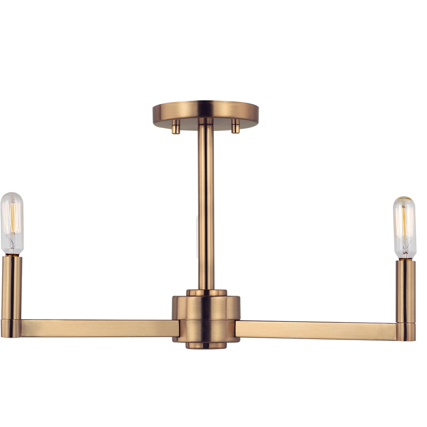 Fullton Three Light Semi-Flush Mount