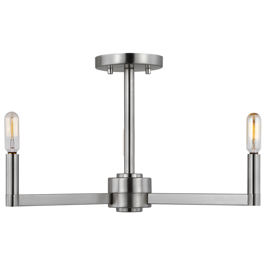 Fullton Three Light Semi-Flush Mount