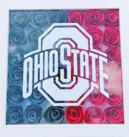 Custom College Flower Shadowbox