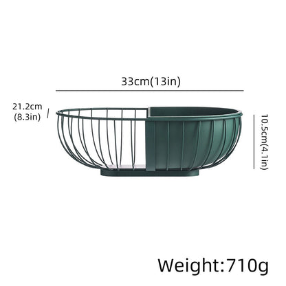 Metal Hollowed Out Fruit Vegetable Snack Tray Bowl Basket | Kitchen Essentials | Kitchen + Metal
