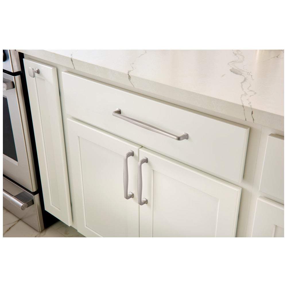 96 mm Center-to-Center Satin Nickel Fontana Cabinet Pull