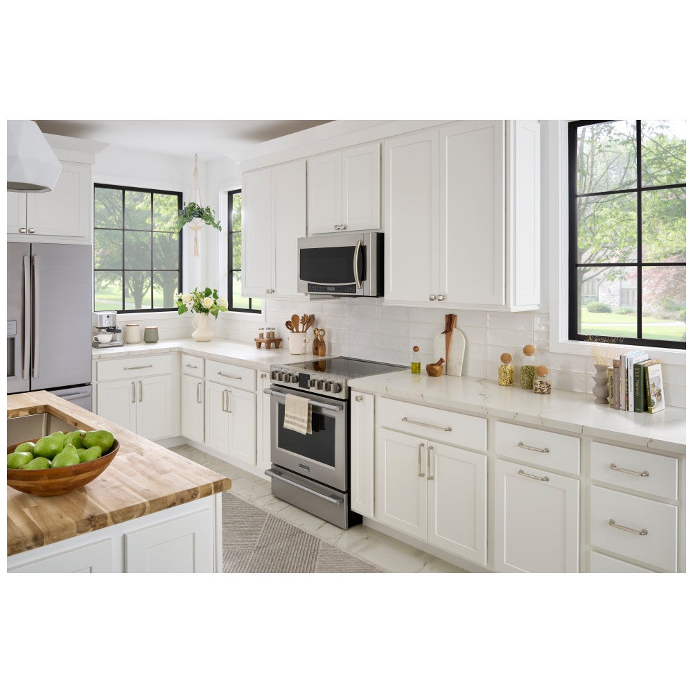 96 mm Center-to-Center Satin Nickel Fontana Cabinet Pull